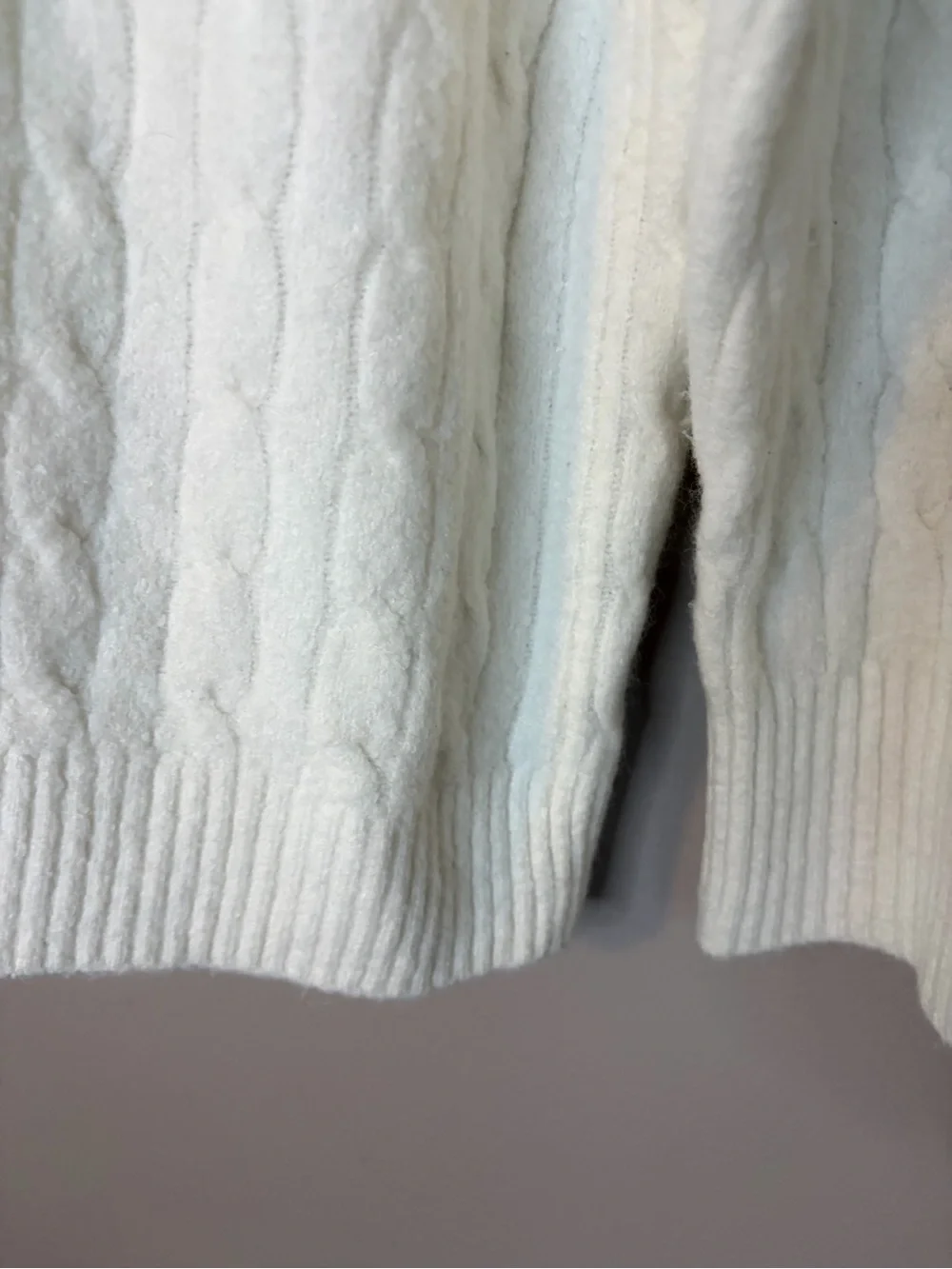 J. Crew Cream Cable Turtleneck Sweater